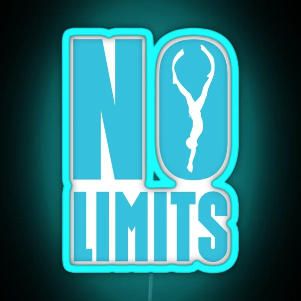 No Limits Freedive One Breath Freediving Gift RGB Neon Sign