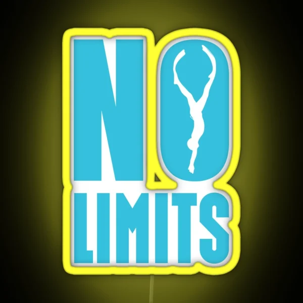No Limits Freedive One Breath Freediving Gift RGB Neon Sign