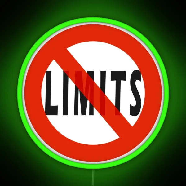 No Limits Led Led Posters Gifts RGB Neon Sign