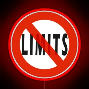 No Limits Led Led Posters Gifts RGB Neon Sign