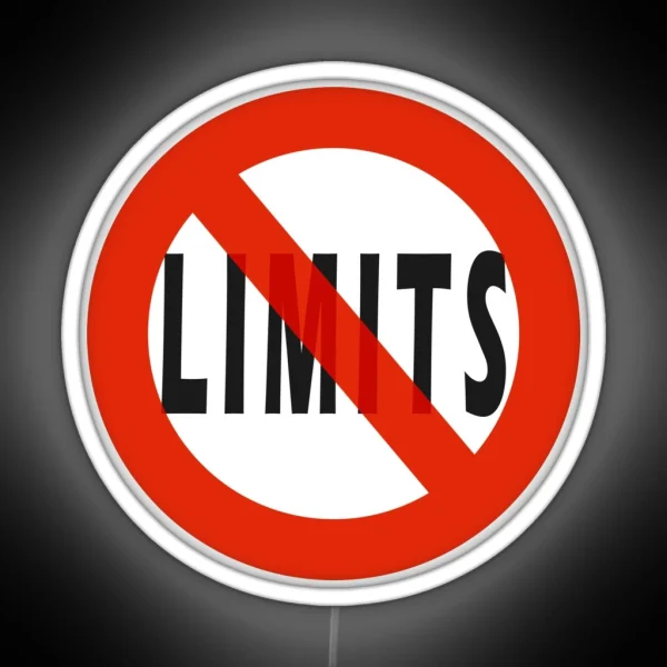 No Limits Led Led Posters Gifts RGB Neon Sign