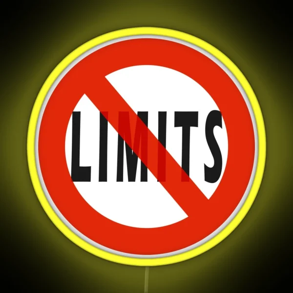 No Limits Led Led Posters Gifts RGB Neon Sign