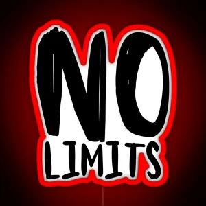 No Limits No Limits Led No Limits Led RGB Neon Sign