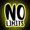 No Limits Neon Sign - RGB LED Yellow Lighting