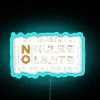 no limits no rules badass attitude quote rgb neon sign