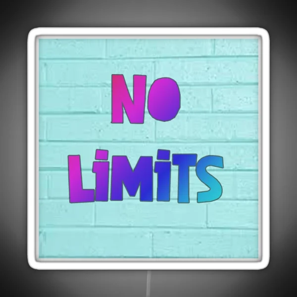 No Limits Rainbow RGB Neon Sign