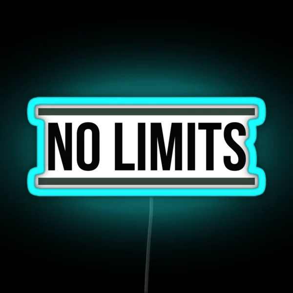 NO LIMITS RGB Neon Sign