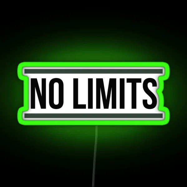 NO LIMITS RGB Neon Sign