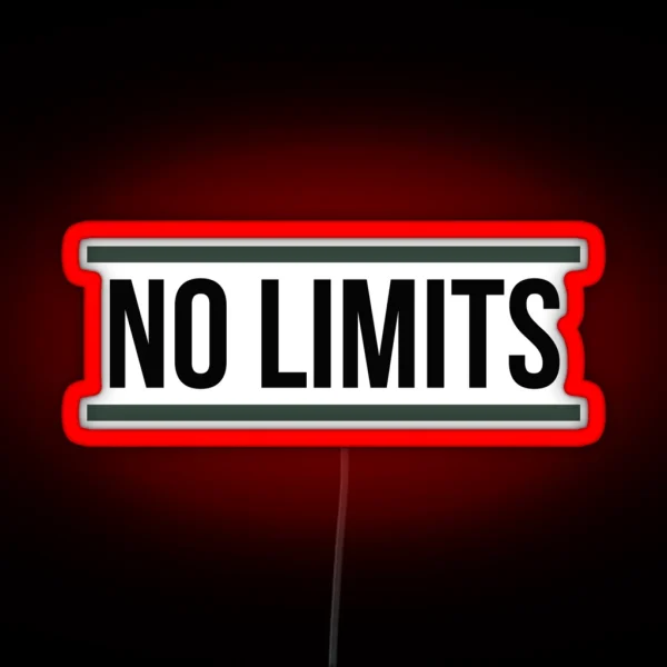NO LIMITS RGB Neon Sign