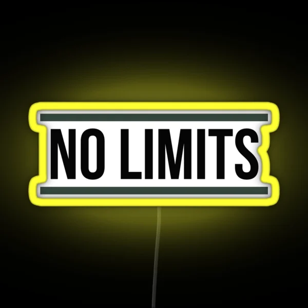 NO LIMITS RGB Neon Sign