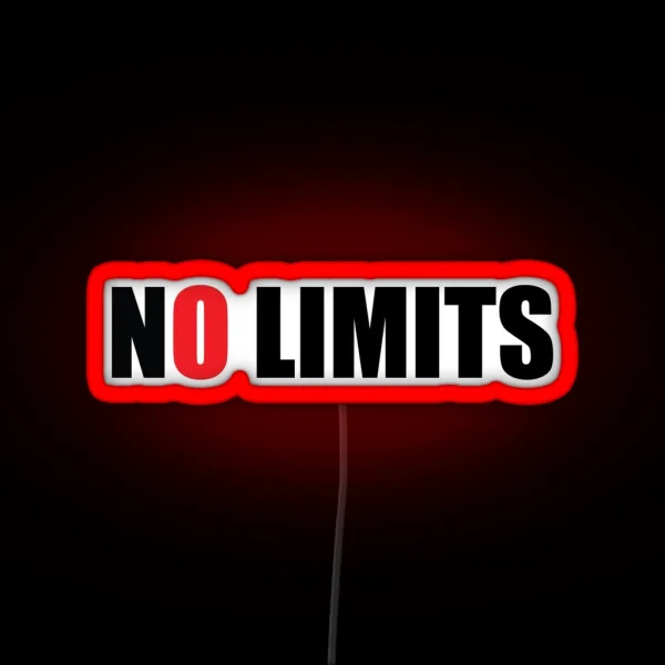 No Limits RGB Neon Sign
