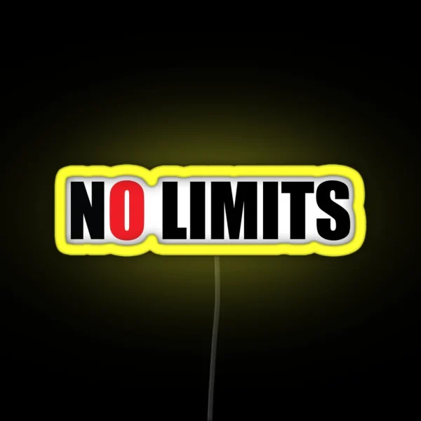 No Limits RGB Neon Sign