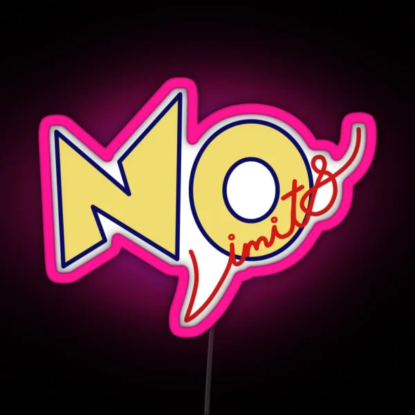 No Limits RGB Neon Sign