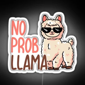 No Probllama RGB Neon Sign