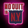 No quit in New York neon sign with pink RGB lighting