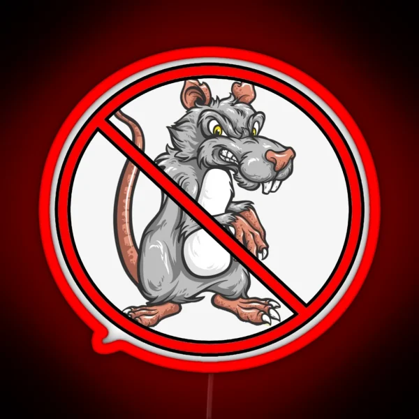 No Rats RGB Neon Sign