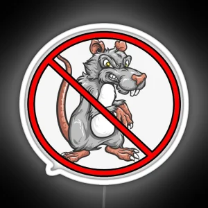 No Rats RGB Neon Sign