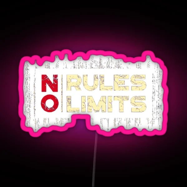 No Rules No Limits RGB Neon Sign