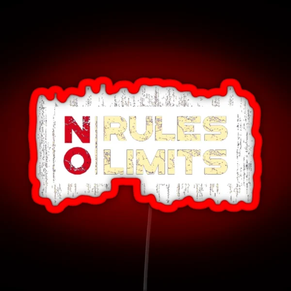 No Rules No Limits RGB Neon Sign