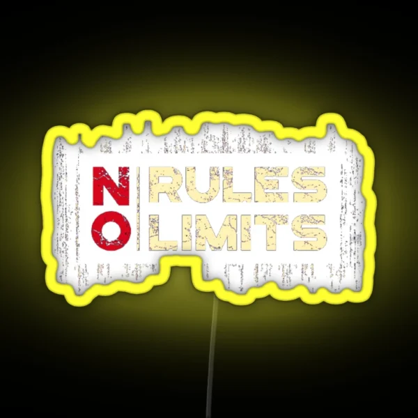 No Rules No Limits RGB Neon Sign