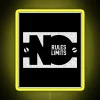 rgb neon sign no rules no limits yellow