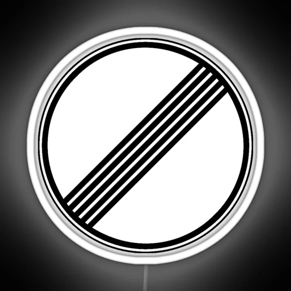 No Speed Limit German Autobahn Motorway Sign RGB Neon Sign