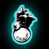NO TAKE ONLY THROW Border Collie RGB Neon Sign - Image 2