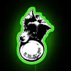 NO TAKE ONLY THROW Border Collie RGB Neon Sign - Image 3