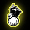 NO TAKE ONLY THROW Border Collie RGB Neon Sign - Image 5