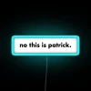 patrick spongebob rgb neon sign blue