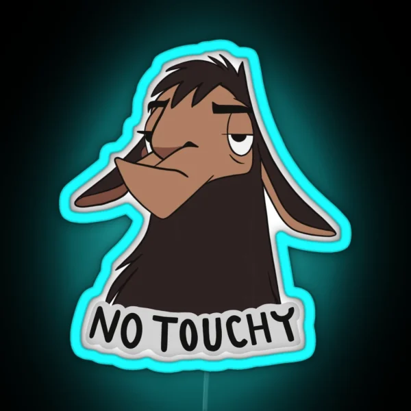 No Touchy Kuzco Emperors New Groove RGB Neon Sign