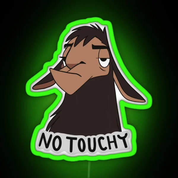 No Touchy Kuzco Emperors New Groove RGB Neon Sign