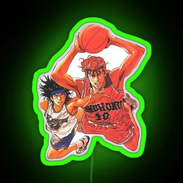 Nobunaga Kyota And Hanamichi Sakuragi RGB Neon Sign