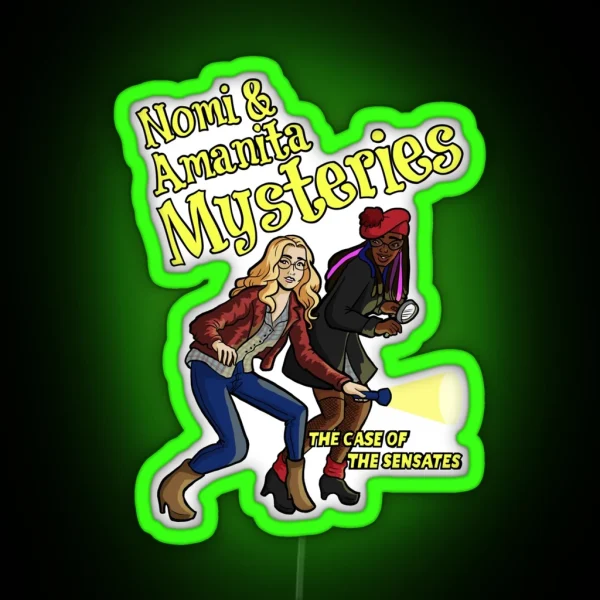 Nomi And Amanita Mysteries RGB Neon Sign