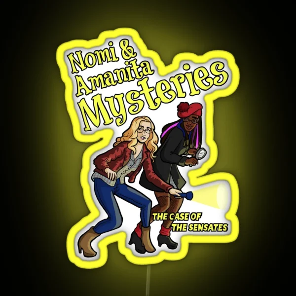 Nomi And Amanita Mysteries RGB Neon Sign