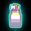 nonbinary-pride-smoothie-kitty-rgb-neon-sign