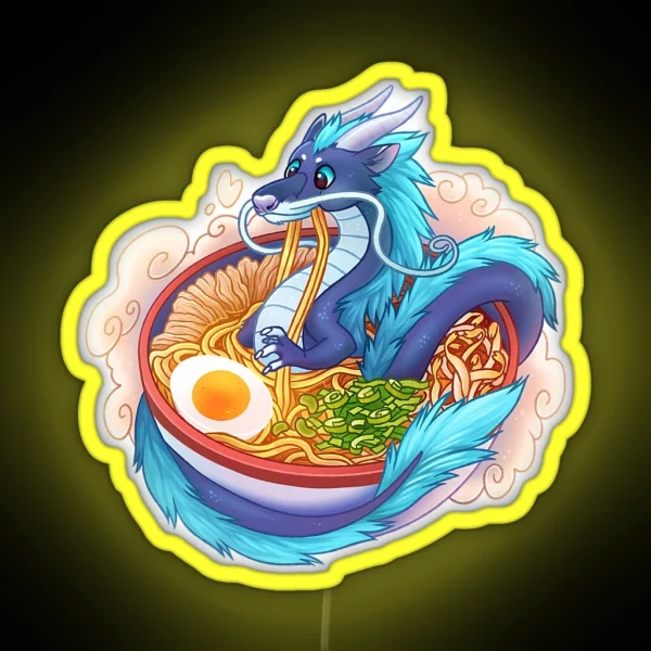 Noodle Dragon RGB Neon Sign