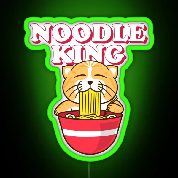 Noodle King Noodle Lover Ramen Lover RGB Neon Sign