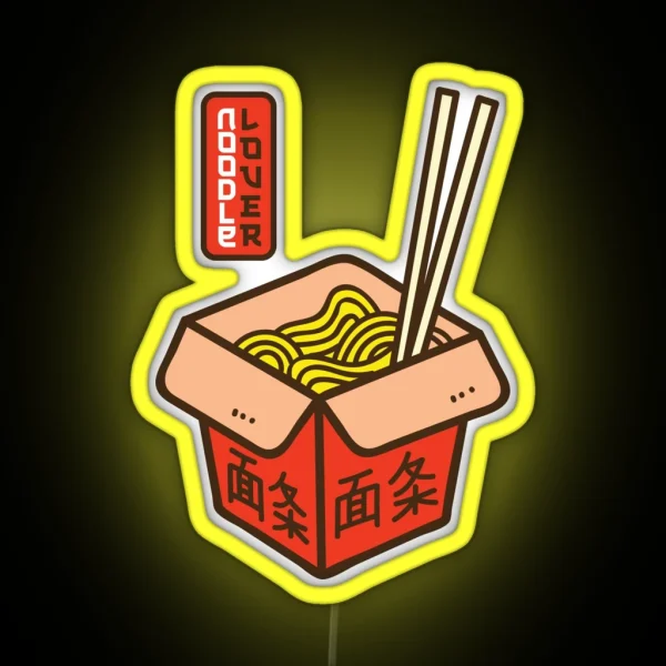 Noodle Lover RGB Neon Sign