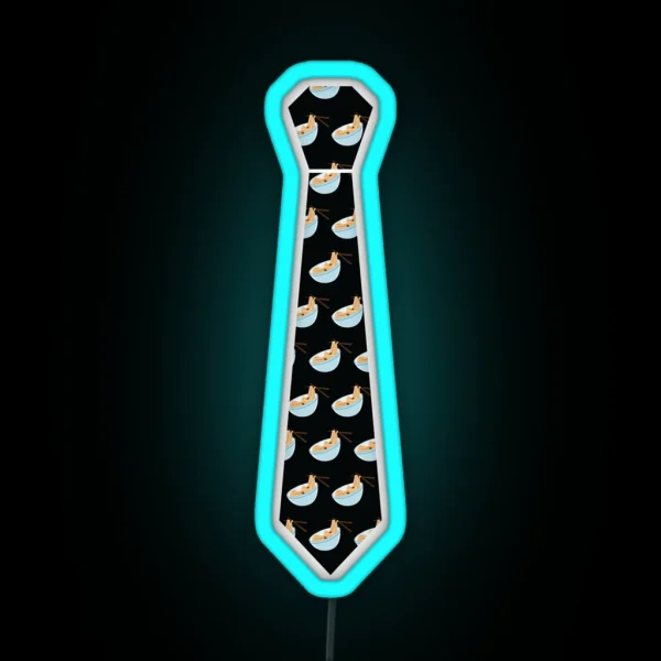 Noodle Poke Emoji RGB Neon Sign