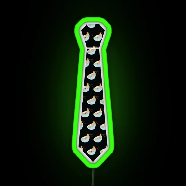 Noodle Poke Emoji RGB Neon Sign