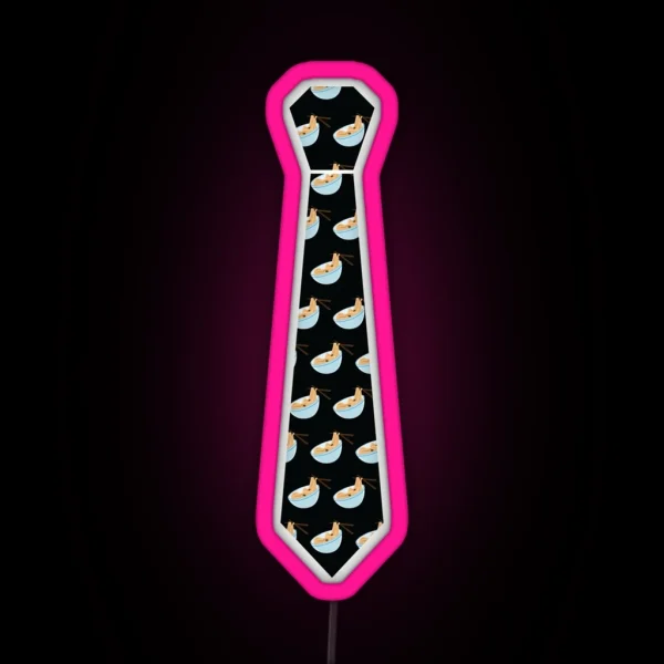 Noodle Poke Emoji RGB Neon Sign