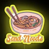 vibrant ramen noodle lover neon sign