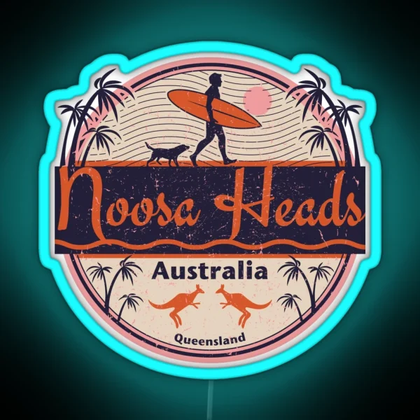 Noosa Heads Queensland Australia RGB Neon Sign