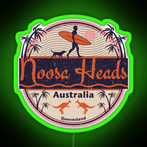 Noosa Heads Queensland Australia RGB Neon Sign