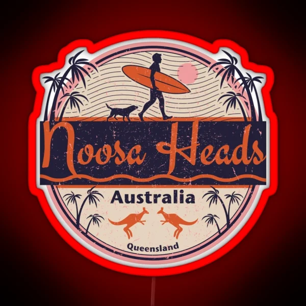Noosa Heads Queensland Australia RGB Neon Sign