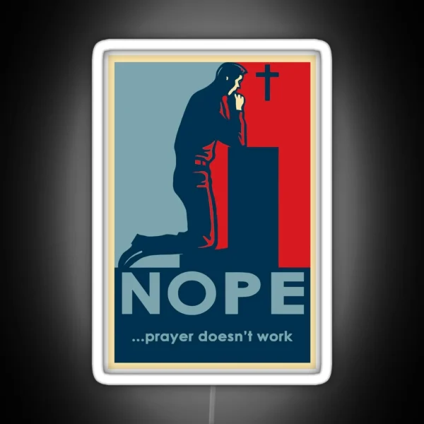 Nope Anti Religion RGB Neon Sign