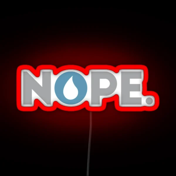 Nope Magic The Gathering Control Blue Player RGB Neon Sign
