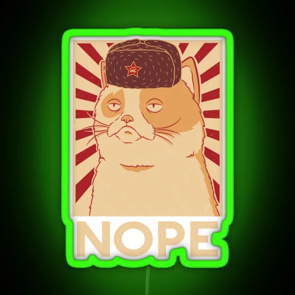 NOPE RGB Neon Sign