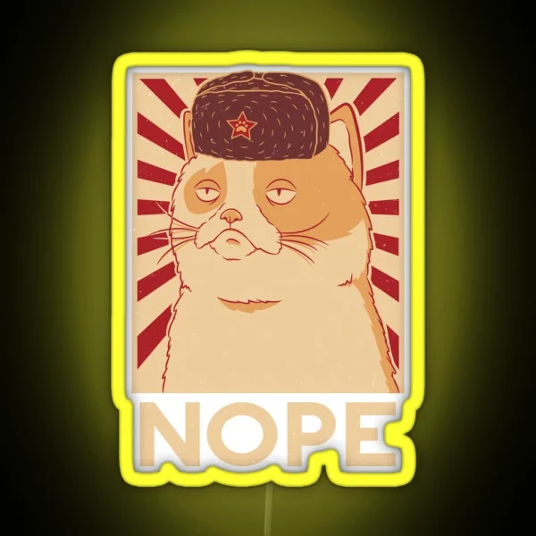 NOPE RGB Neon Sign